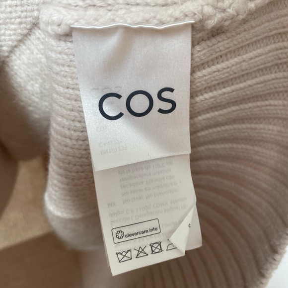 COS Wool Mohair Textured Checker Patch Sweater Vest - Picture 6 of 9